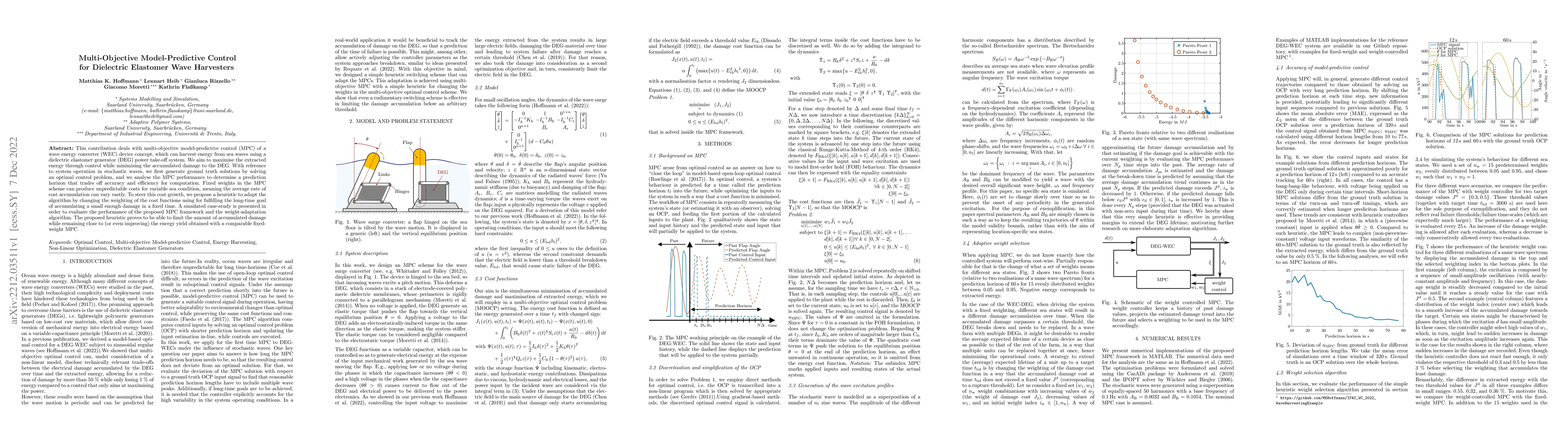Thumbnail for Multi-Objective Model-Predictive Control for Dielectric Elastomer Wave
  Harvesters