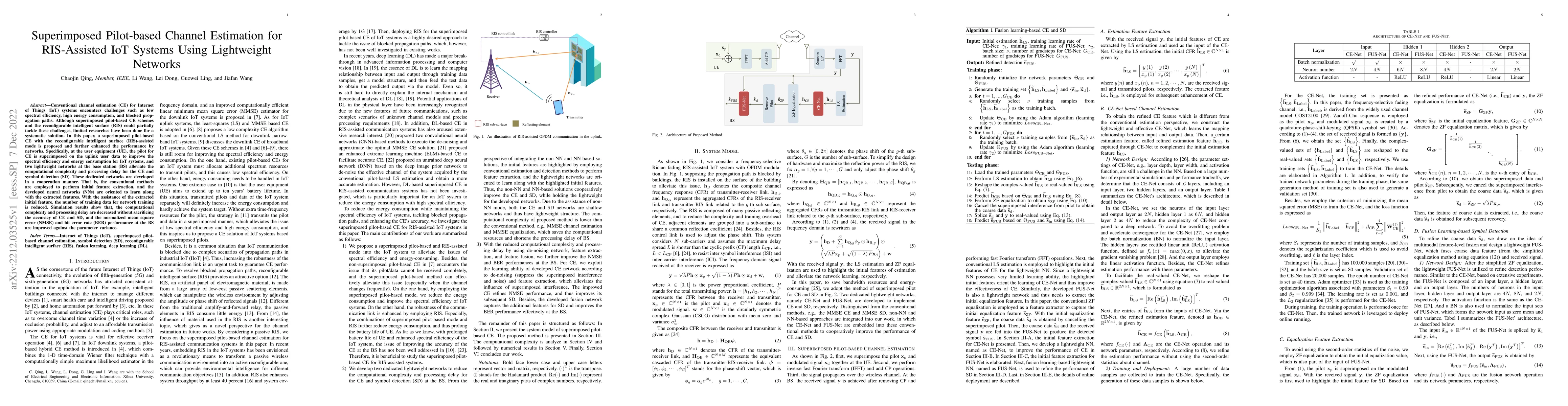 Thumbnail for Superimposed Pilot-based Channel Estimation for RIS-Assisted IoT Systems
  Using Lightweight Networks