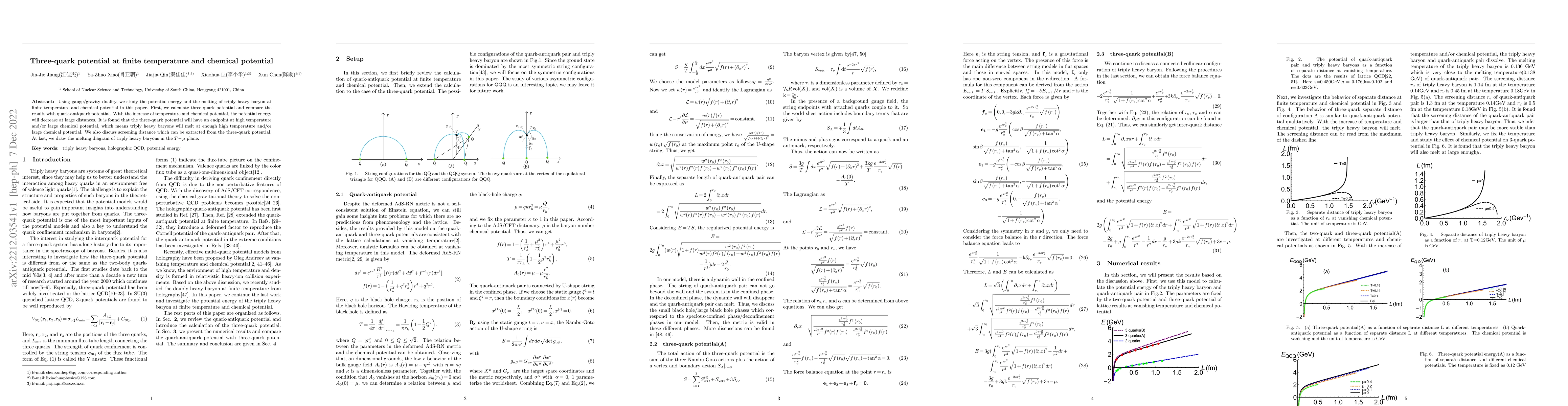 Thumbnail for Three-quark potential at finite temperature and chemical potential