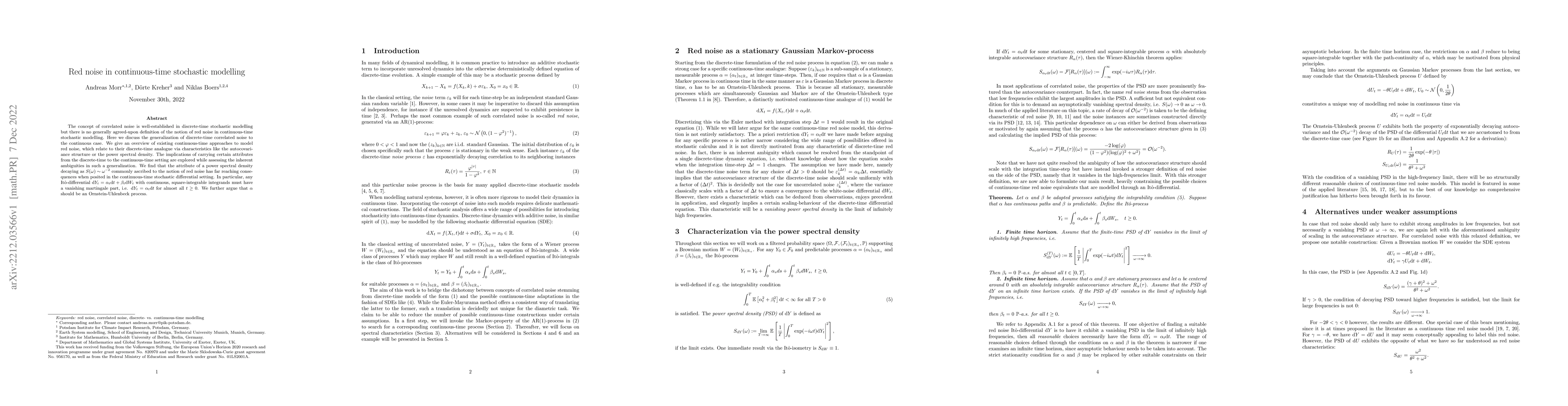 Thumbnail for Red noise in continuous-time stochastic modelling