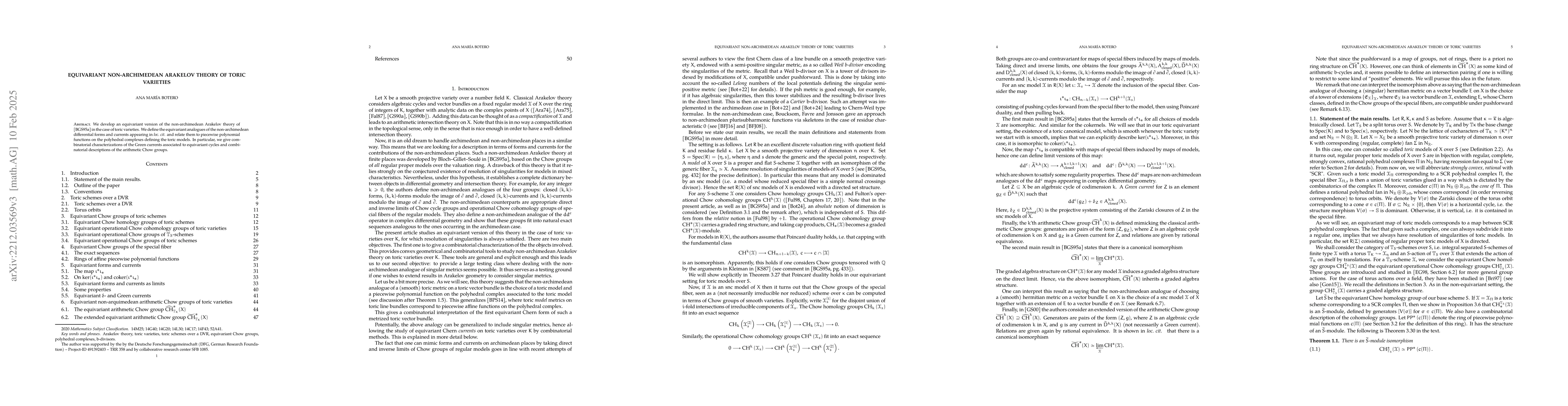 Thumbnail for Equivariant non-archimedean Arakelov theory of toric varieties