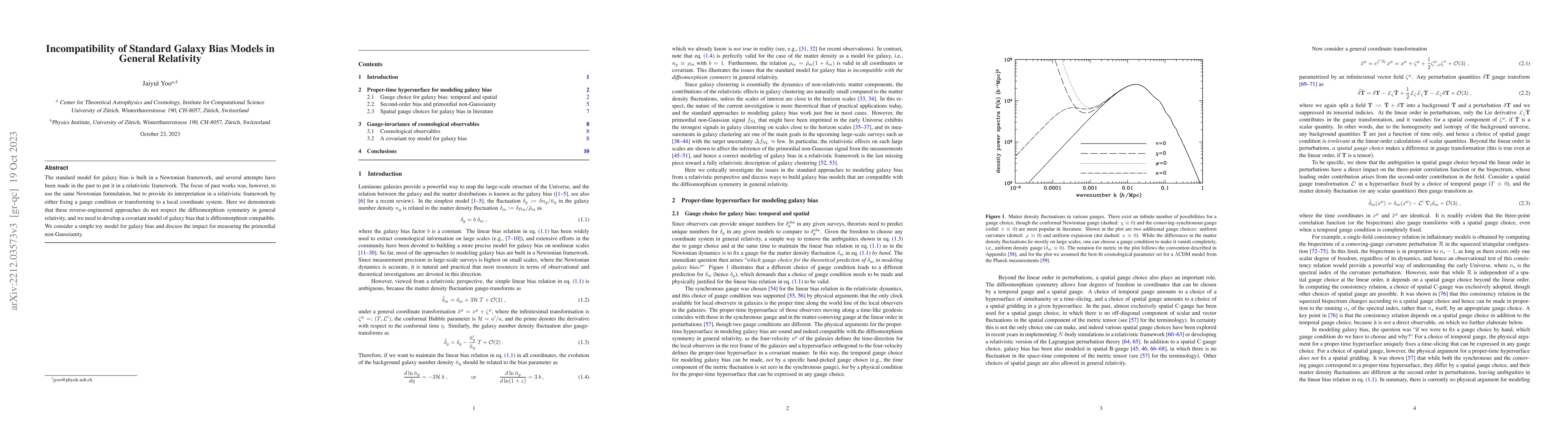 Thumbnail for Incompatibility of Standard Galaxy Bias Models in General Relativity