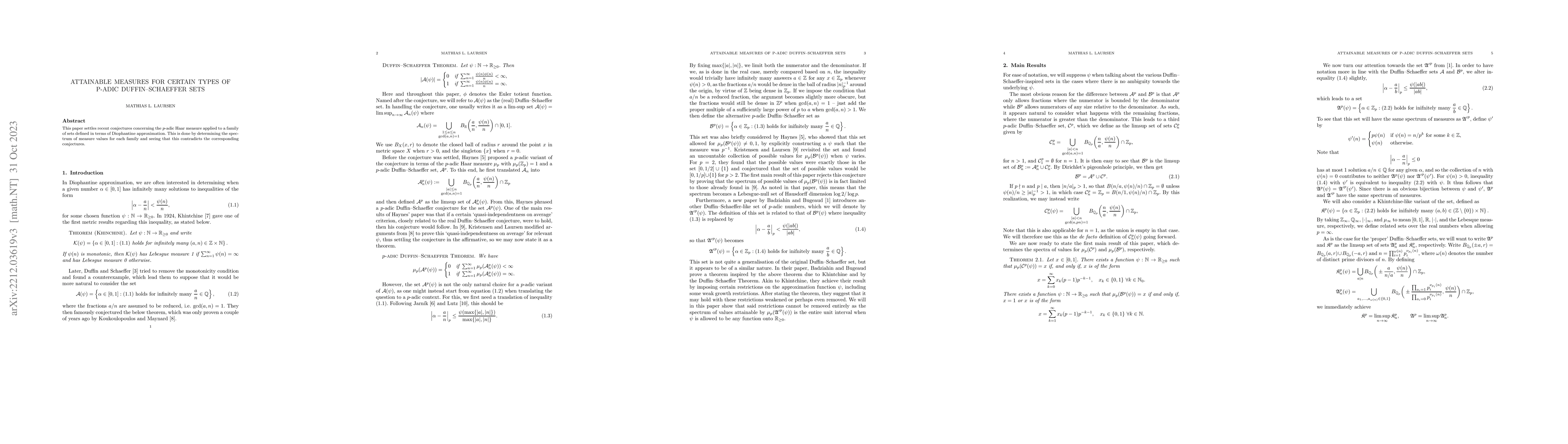 Thumbnail for Attainable measures for certain types of p-adic Duffin--Schaeffer sets