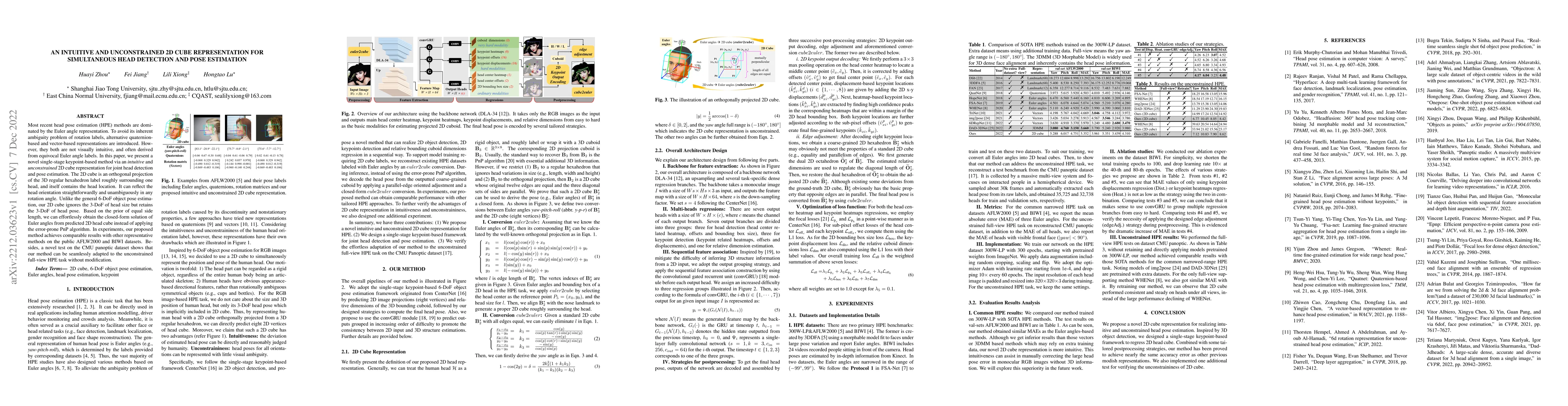 Thumbnail for An Intuitive and Unconstrained 2D Cube Representation for Simultaneous
  Head Detection and Pose Estimation