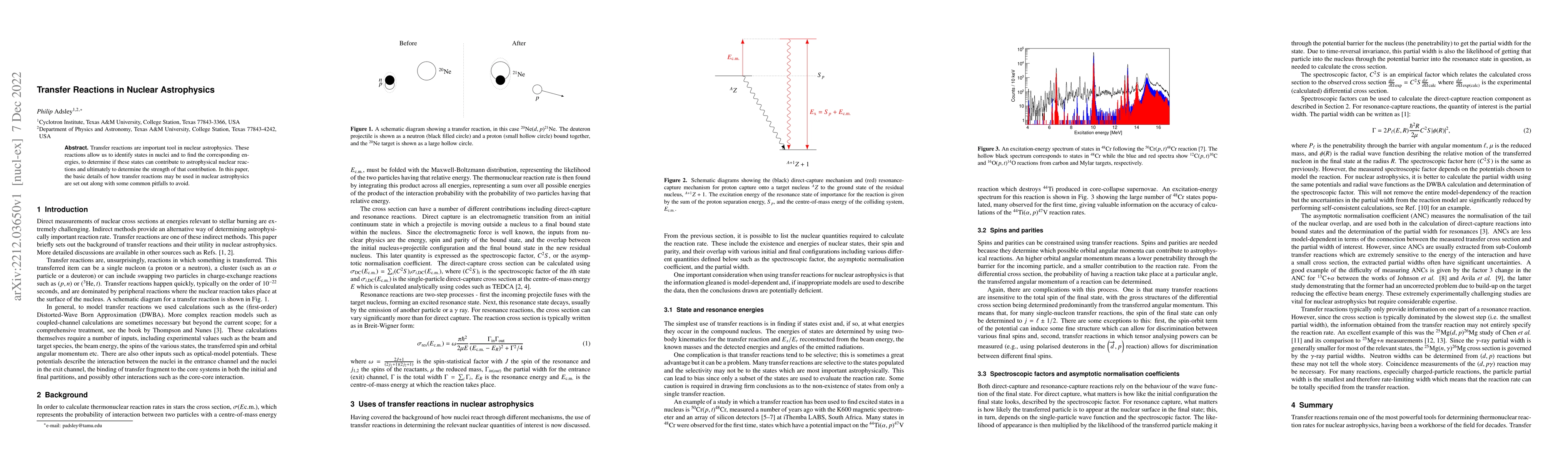 Thumbnail for Transfer Reactions in Nuclear Astrophysics