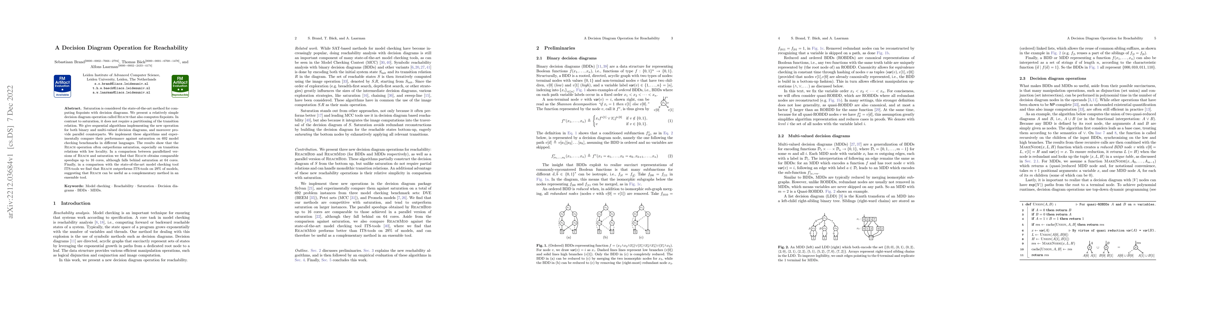 Thumbnail for A Decision Diagram Operation for Reachability