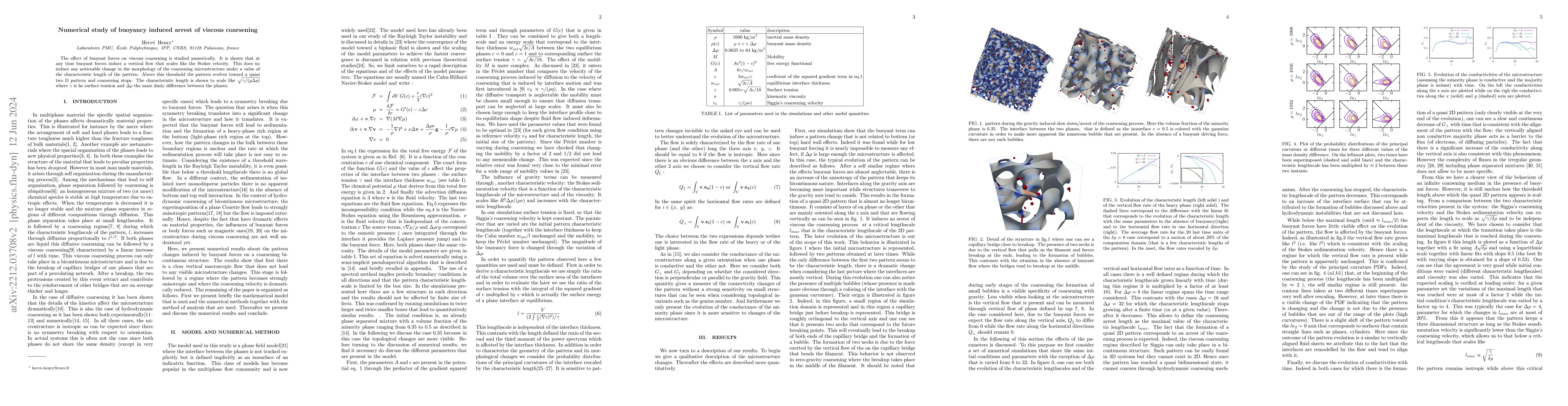Thumbnail for Numerical study of buoyancy induced arrest of viscous coarsening