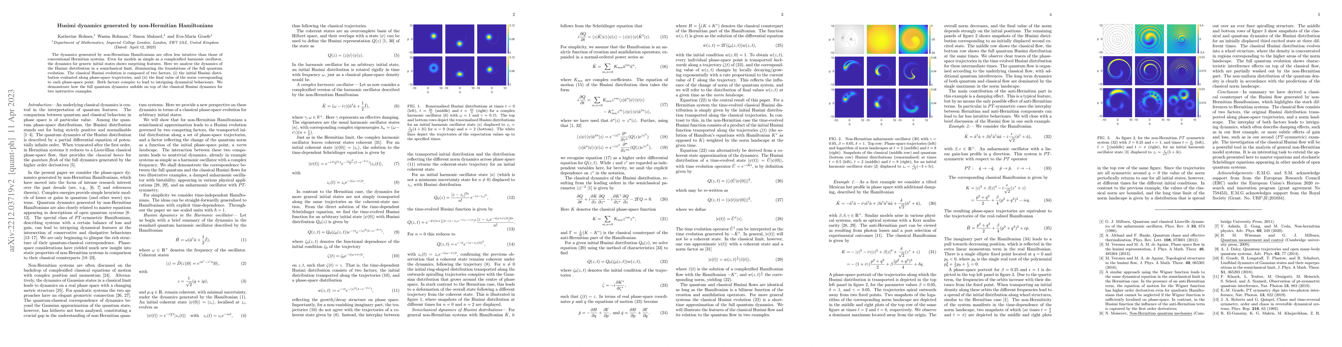Thumbnail for Husimi dynamics generated by non-Hermitian Hamiltonians