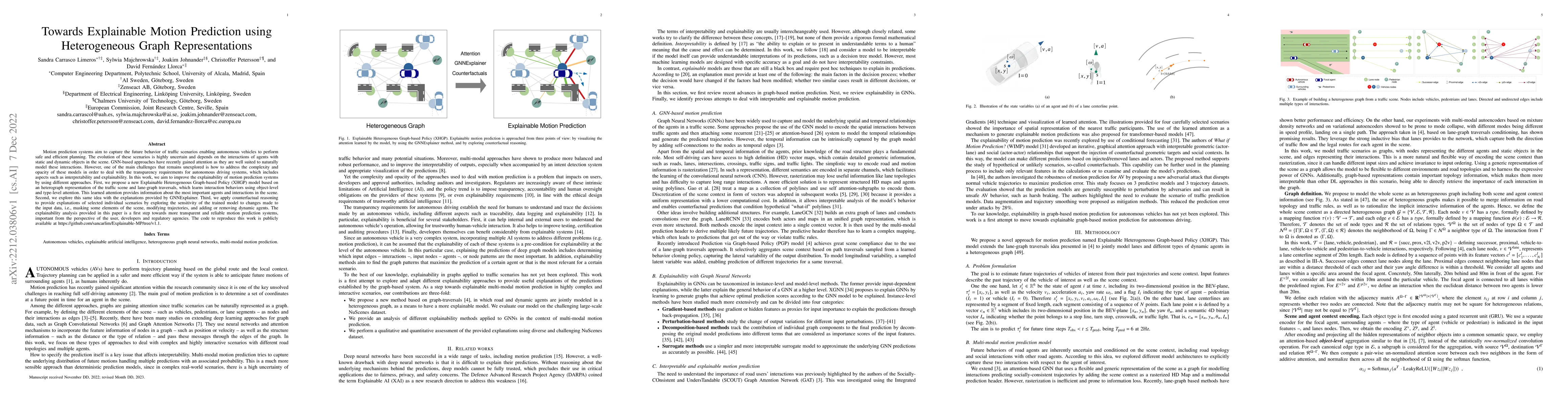 Thumbnail for Towards Explainable Motion Prediction using Heterogeneous Graph
  Representations