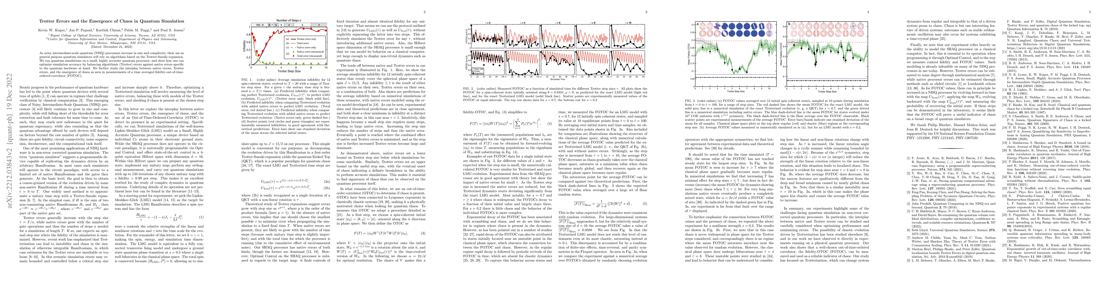 Thumbnail for Trotter Errors and the Emergence of Chaos in Quantum Simulation