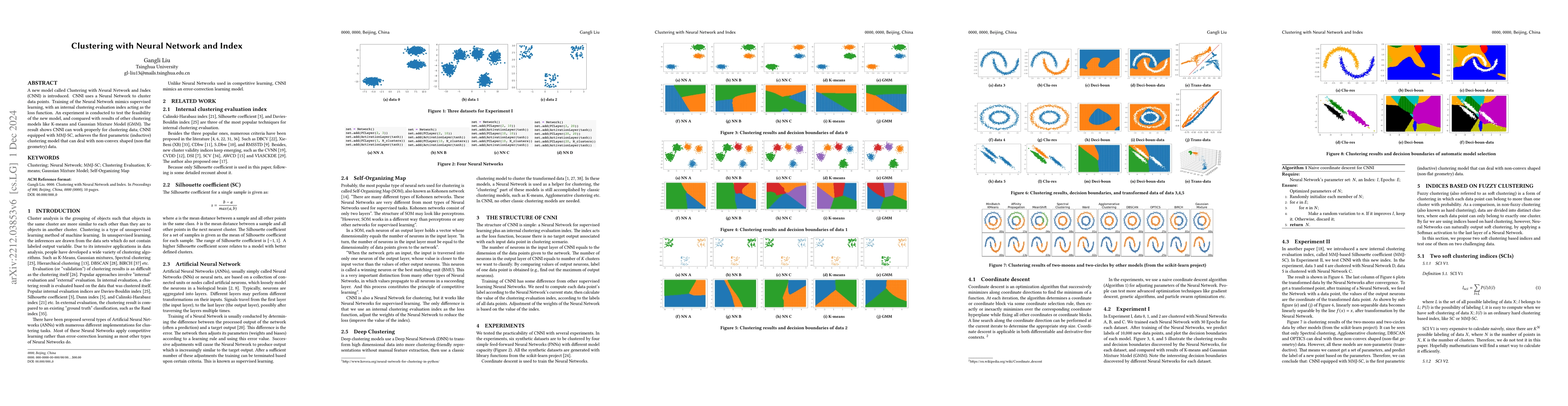 Thumbnail for Clustering with Neural Network and Index
