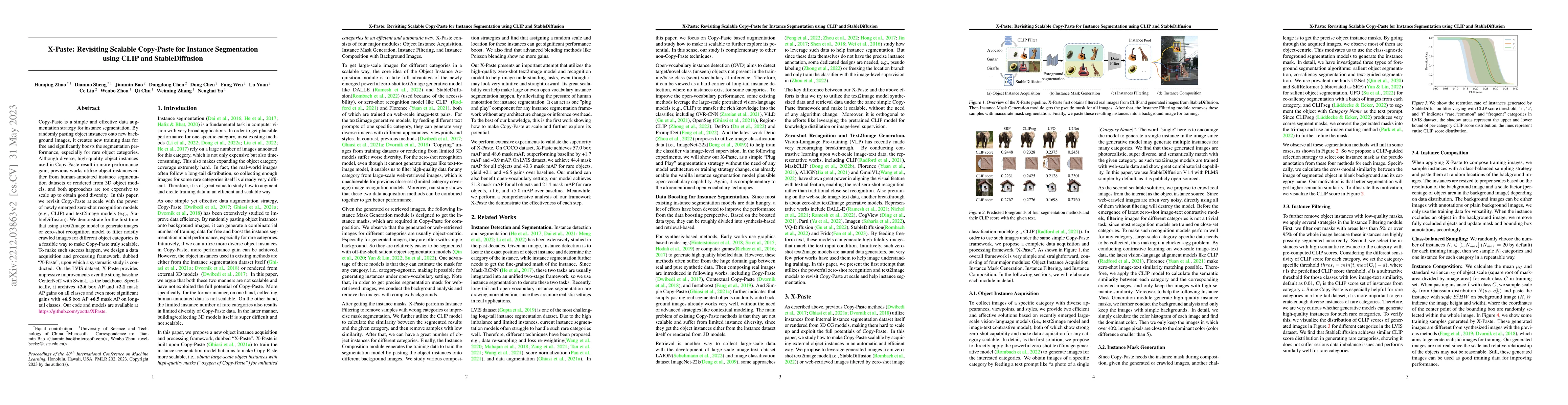 Thumbnail for X-Paste: Revisiting Scalable Copy-Paste for Instance Segmentation using
  CLIP and StableDiffusion