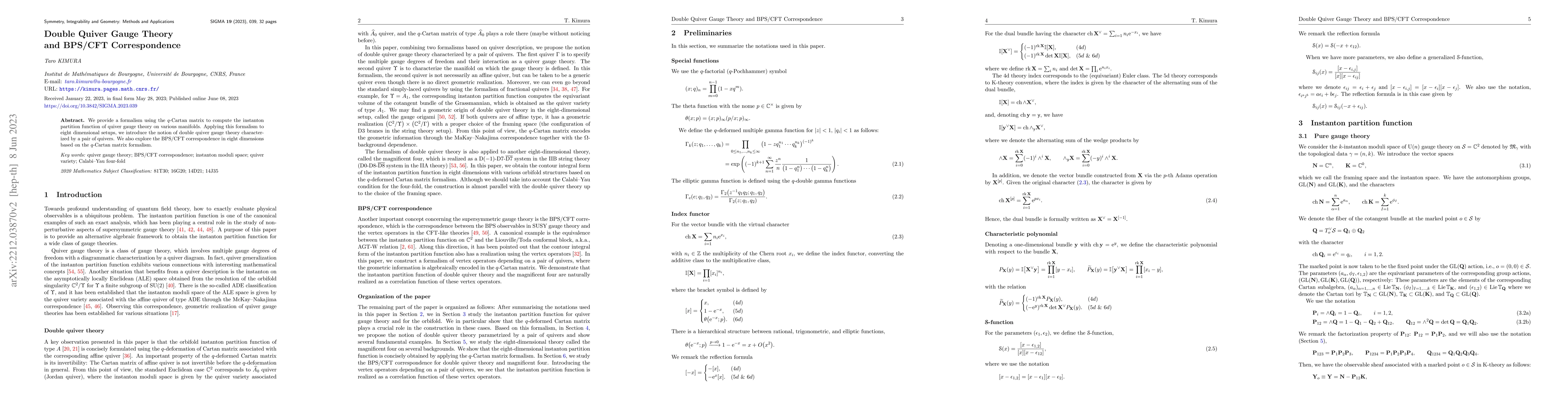 Thumbnail for Double Quiver Gauge Theory and BPS/CFT Correspondence