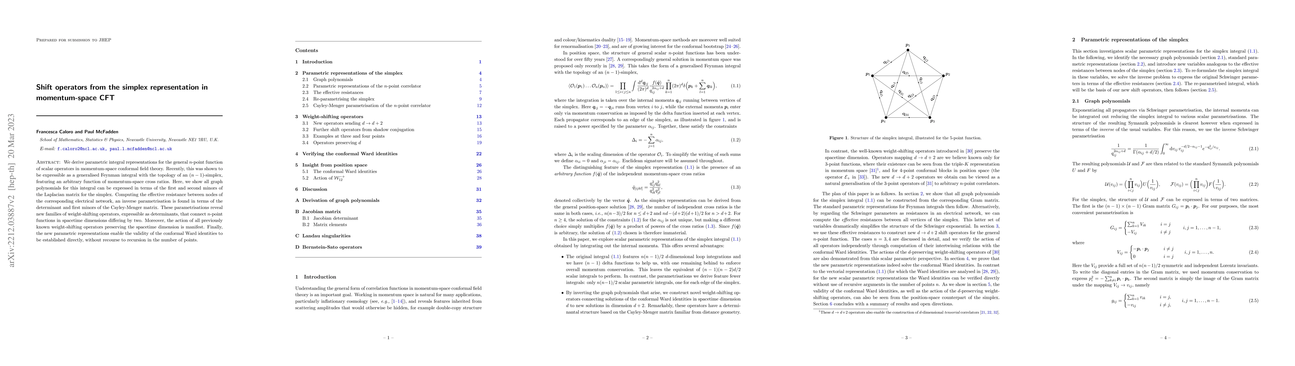 Thumbnail for Shift operators from the simplex representation in momentum-space CFT