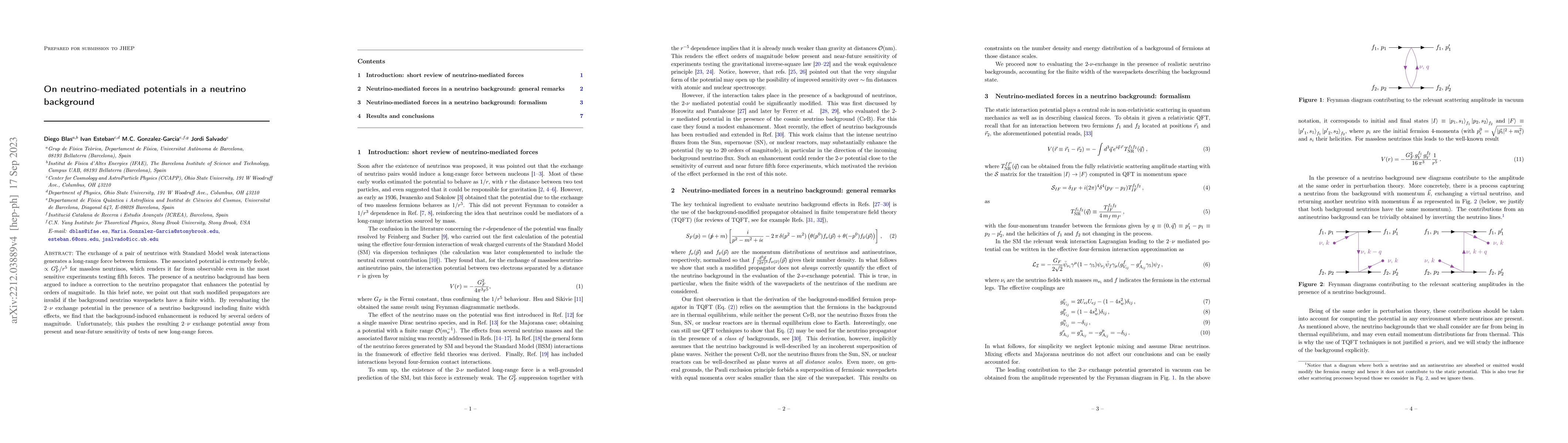 Thumbnail for On neutrino-mediated potentials in a neutrino background