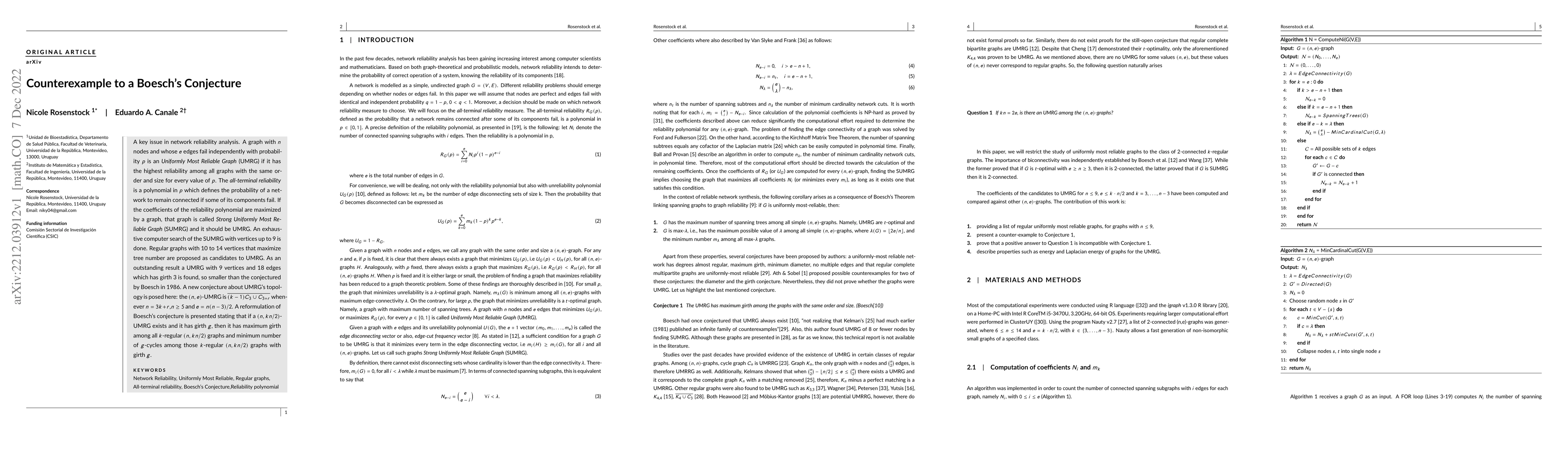 Thumbnail for Counterexample to a Boesch's Conjecture