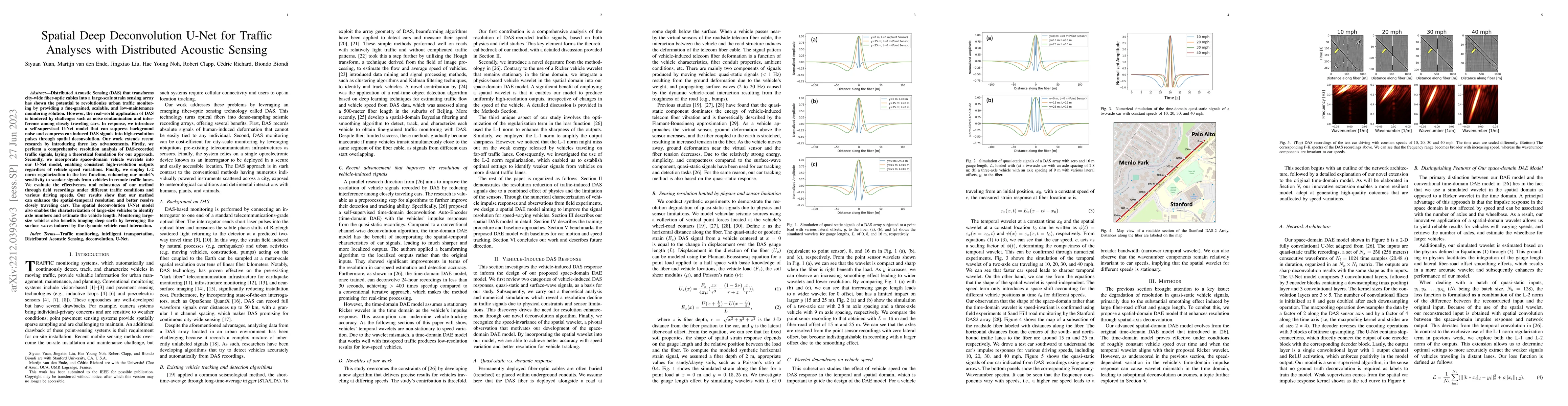 Thumbnail for Spatial Deep Deconvolution U-Net for Traffic Analyses with Distributed
  Acoustic Sensing