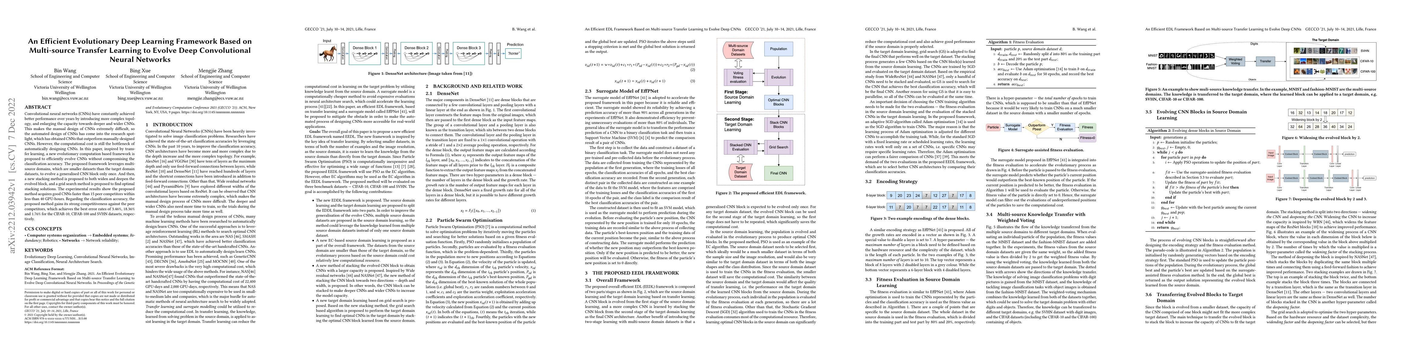 Thumbnail for An Efficient Evolutionary Deep Learning Framework Based on Multi-source
  Transfer Learning to Evolve Deep Convolutional Neural Networks
