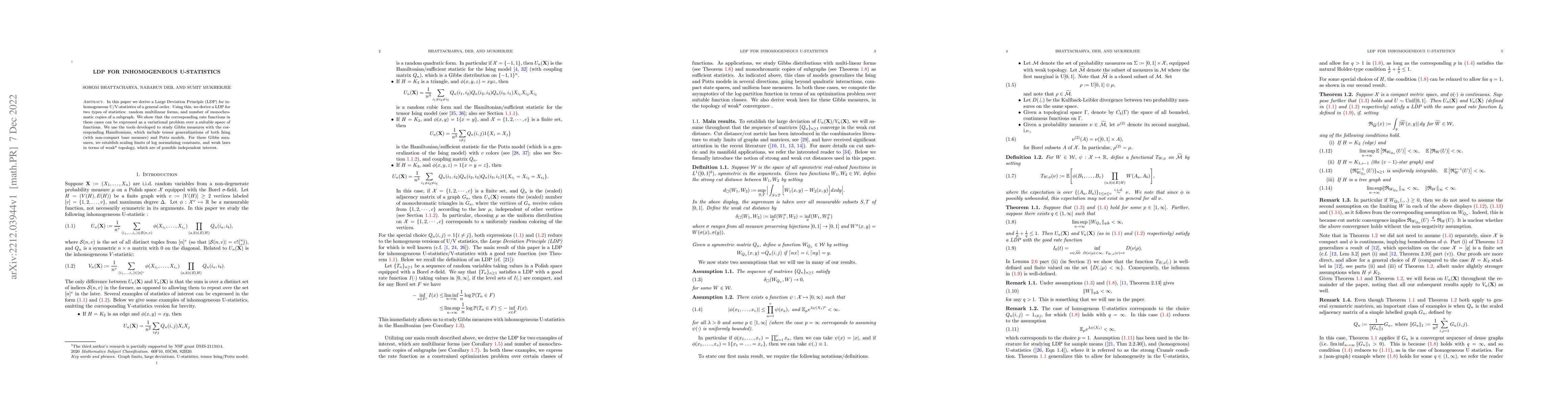 Thumbnail for LDP for Inhomogeneous U-Statistics