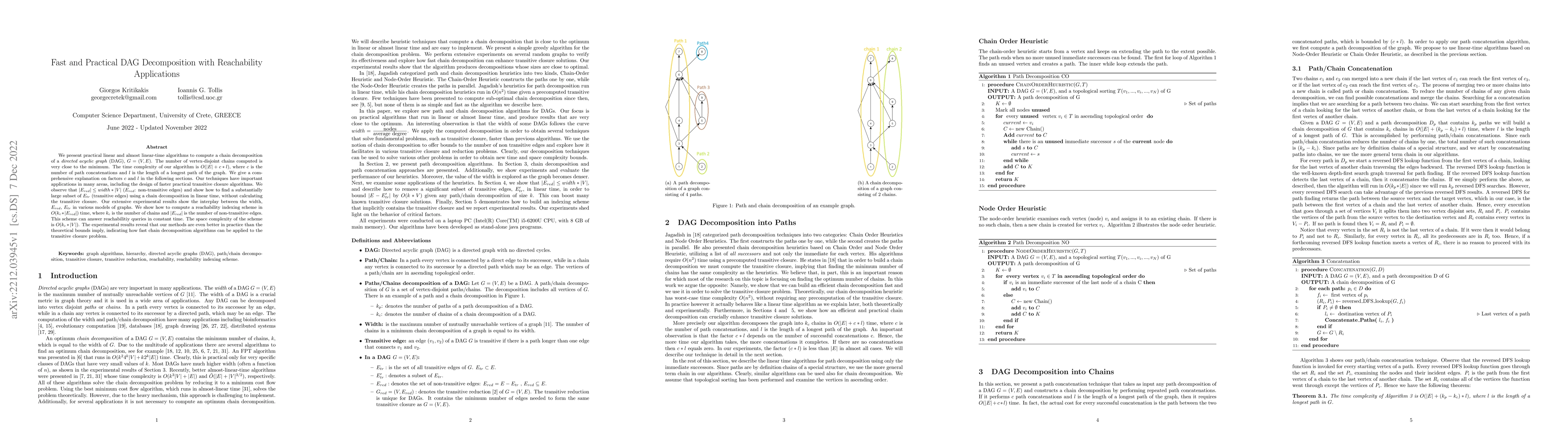 Thumbnail for Fast and Practical DAG Decomposition with Reachability Applications