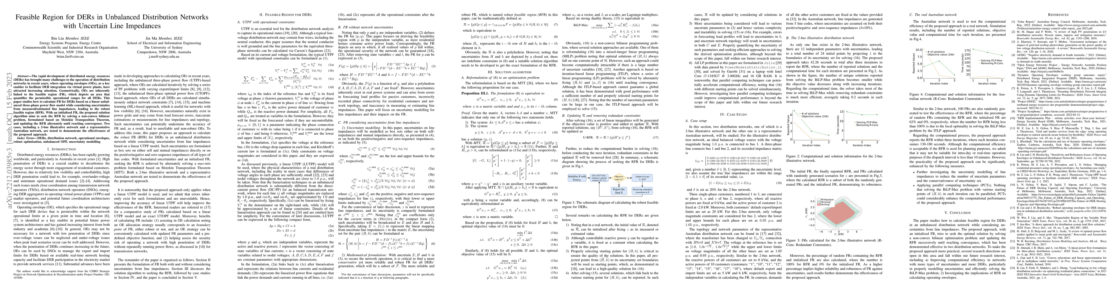 Thumbnail for Feasible Region for DERs in Unbalanced Distribution Networks with
  Uncertain Line Impedances