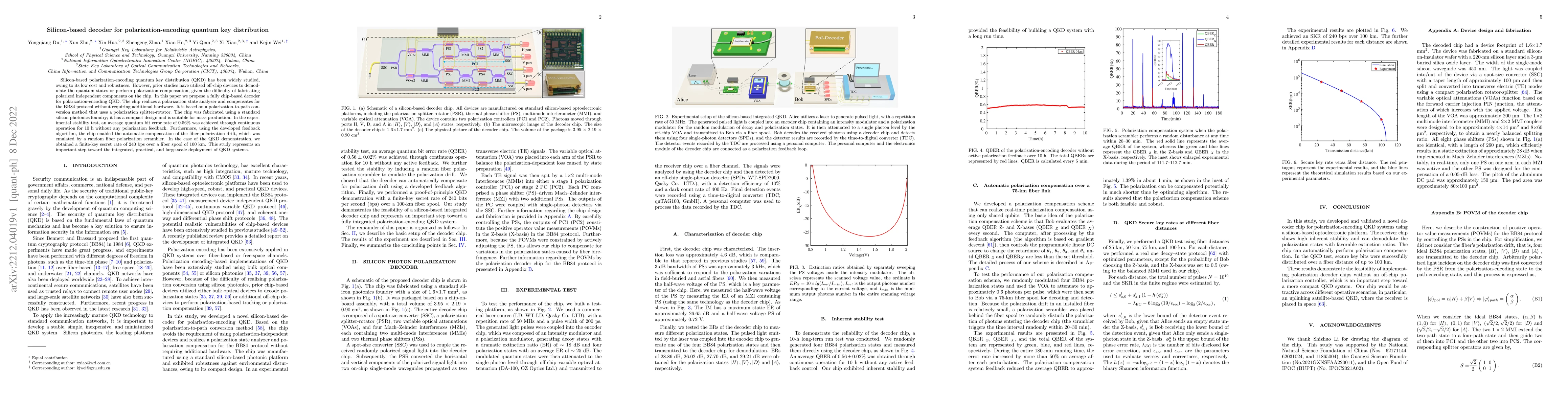Thumbnail for Silicon-based decoder for polarization-encoding quantum key distribution