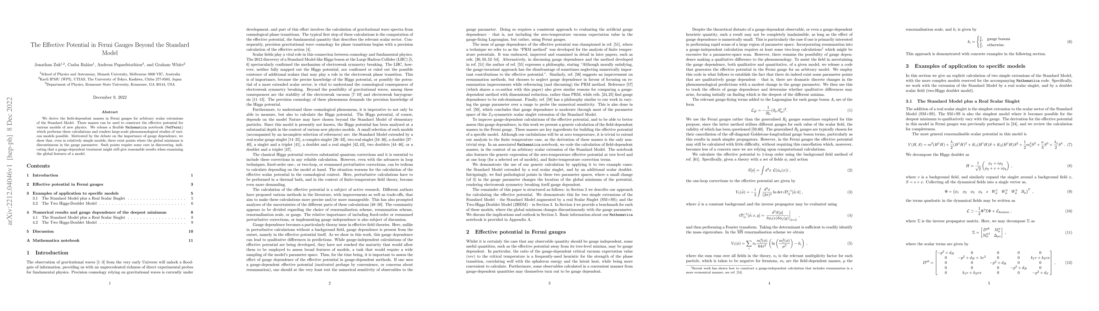 Thumbnail for The Effective Potential in Fermi Gauges Beyond the Standard Model