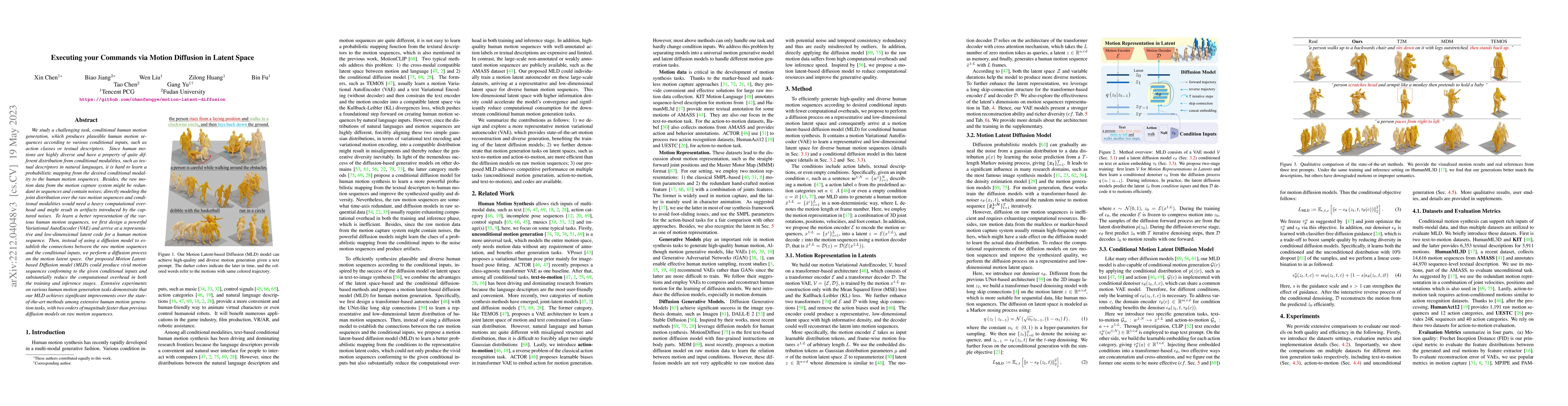 Thumbnail for Executing your Commands via Motion Diffusion in Latent Space