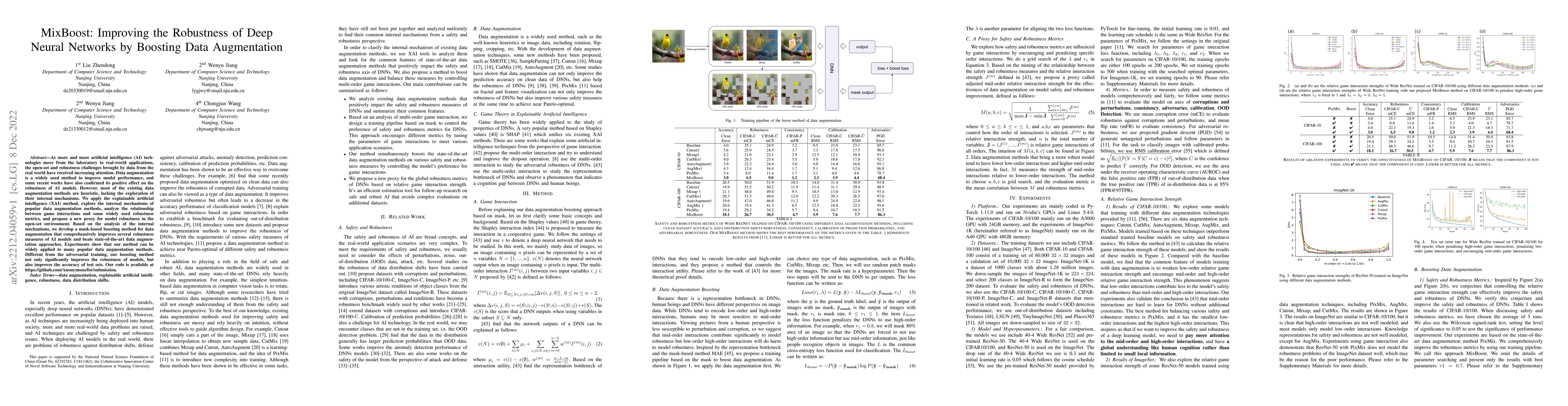 Thumbnail for MixBoost: Improving the Robustness of Deep Neural Networks by Boosting
  Data Augmentation