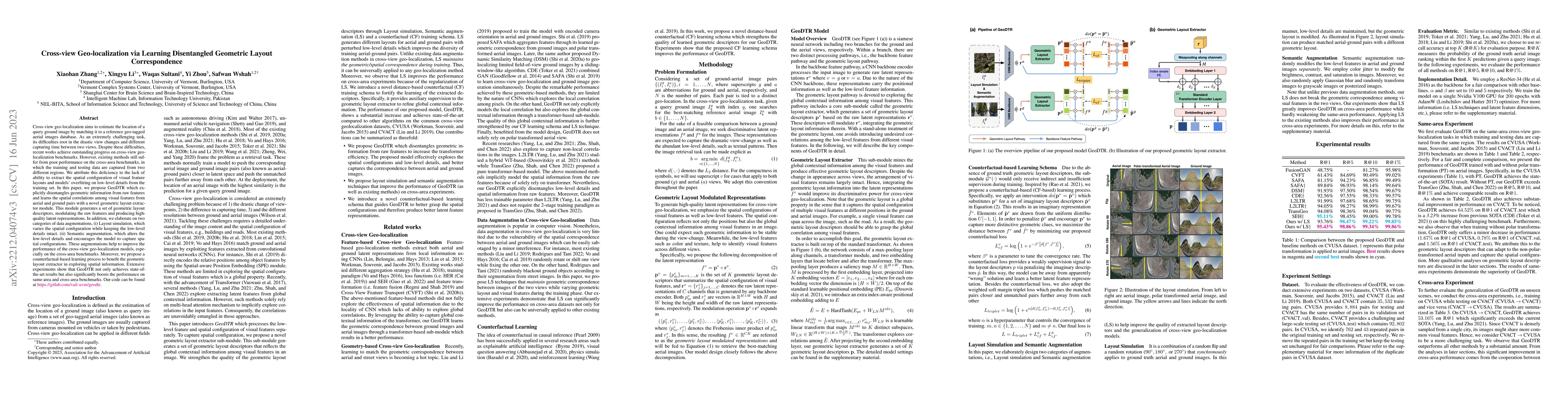 Thumbnail for Cross-view Geo-localization via Learning Disentangled Geometric Layout
  Correspondence