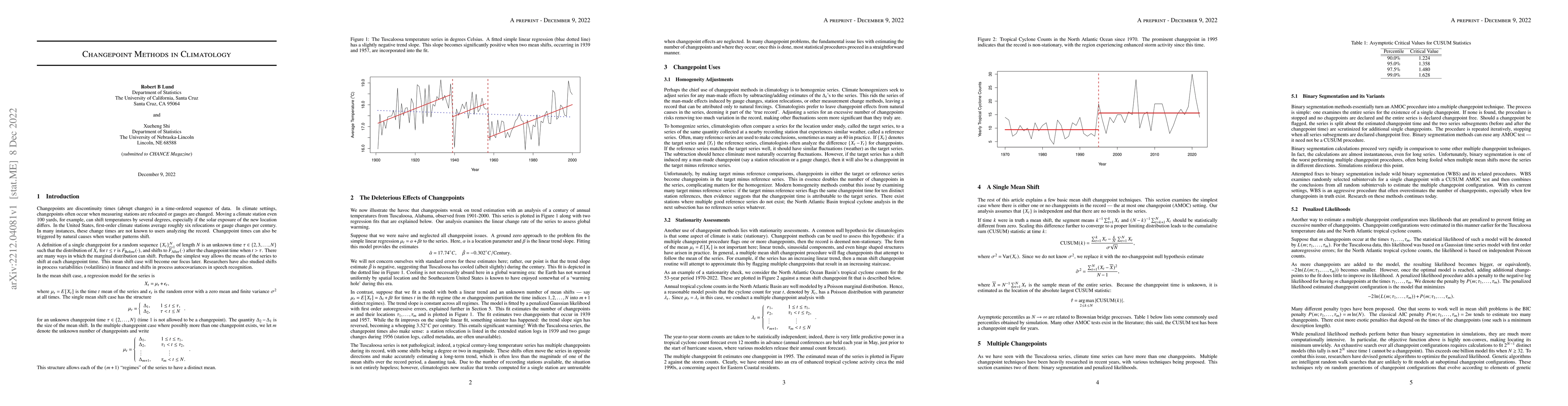 Thumbnail for Changepoint Methods in Climatology