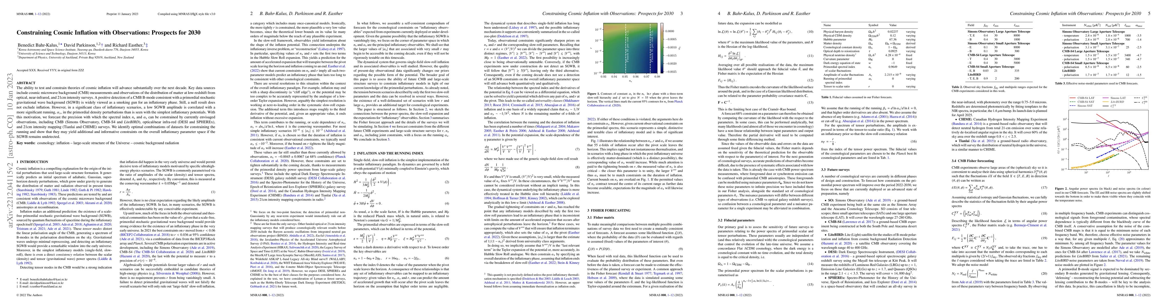 Thumbnail for Constraining Cosmic Inflation with Observations: Prospects for 2030
