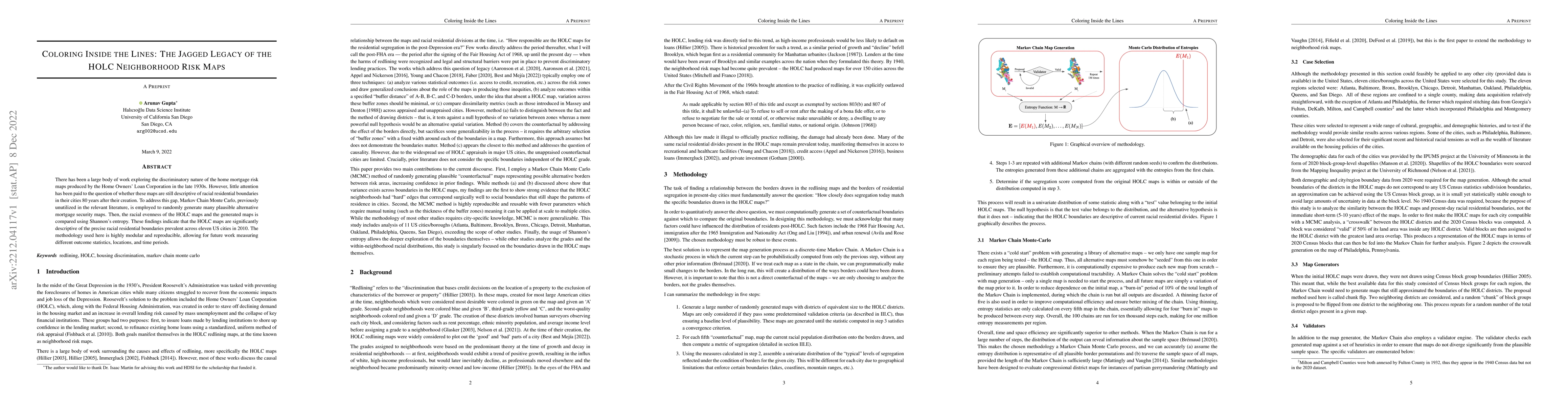 Thumbnail for Coloring Inside the Lines: The Jagged Legacy of the HOLC Neighborhood
  Risk Maps