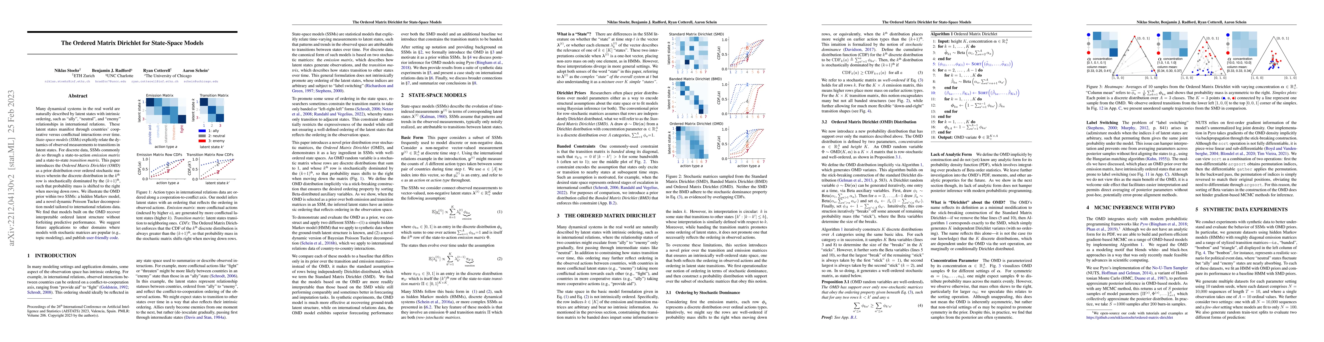 Thumbnail for The Ordered Matrix Dirichlet for State-Space Models