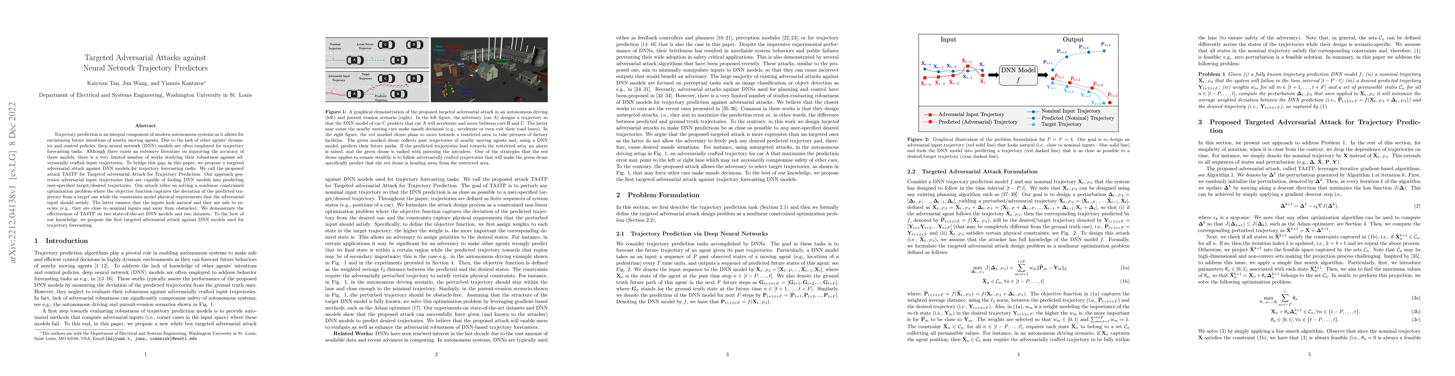 Thumbnail for Targeted Adversarial Attacks against Neural Network Trajectory
  Predictors