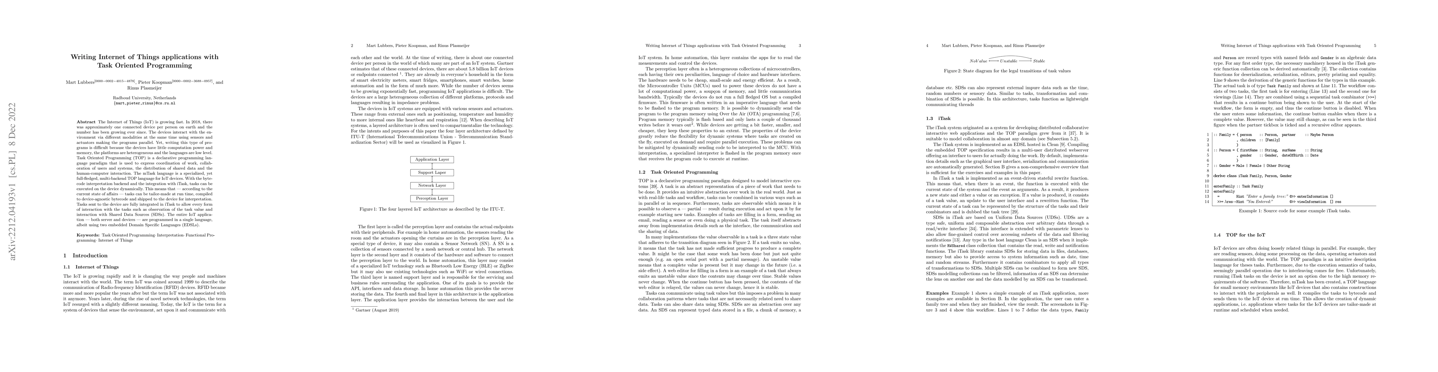 Thumbnail for Writing Internet of Things Applicatations with Task-Oriented Programming