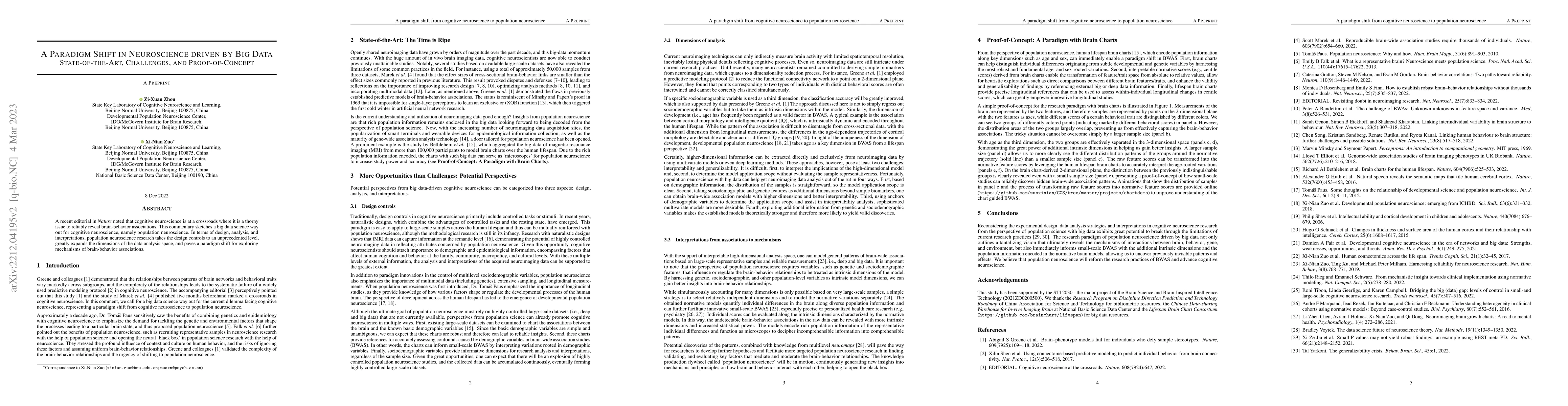 Thumbnail for A Paradigm Shift in Neuroscience Driven by Big Data: State of art,
  Challenges, and Proof of Concept
