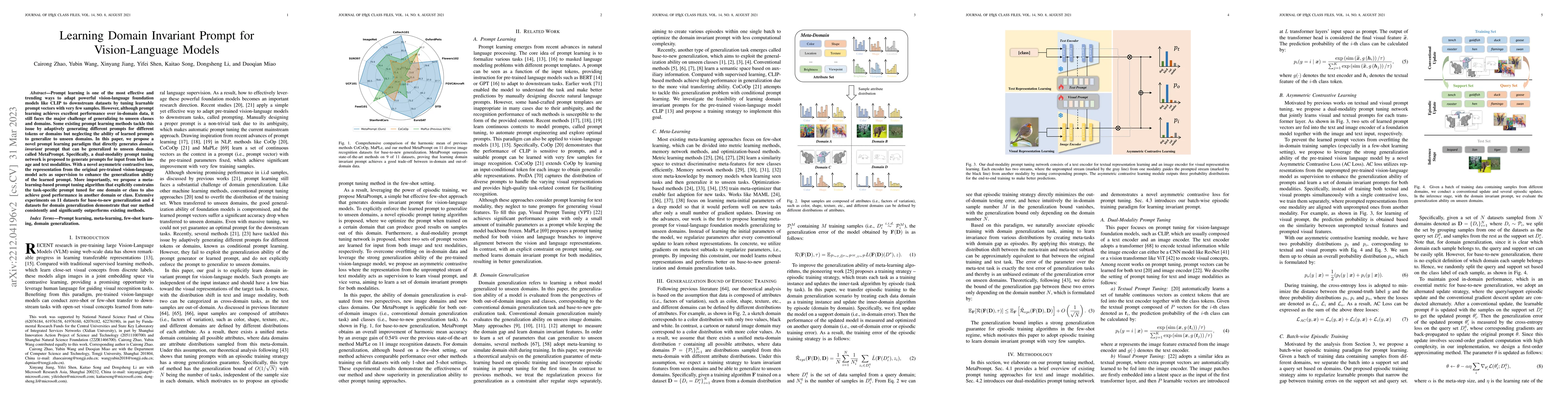 Thumbnail for Learning Domain Invariant Prompt for Vision-Language Models