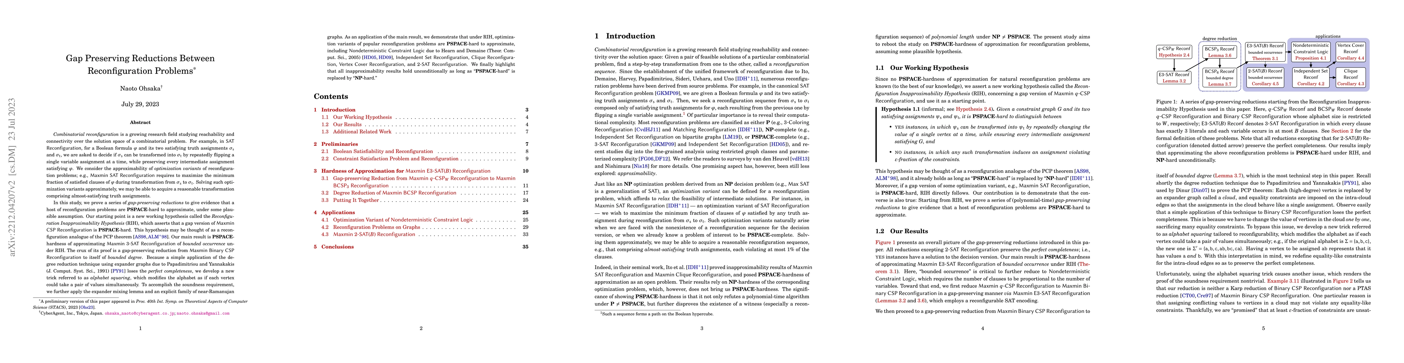Thumbnail for Gap Preserving Reductions Between Reconfiguration Problems