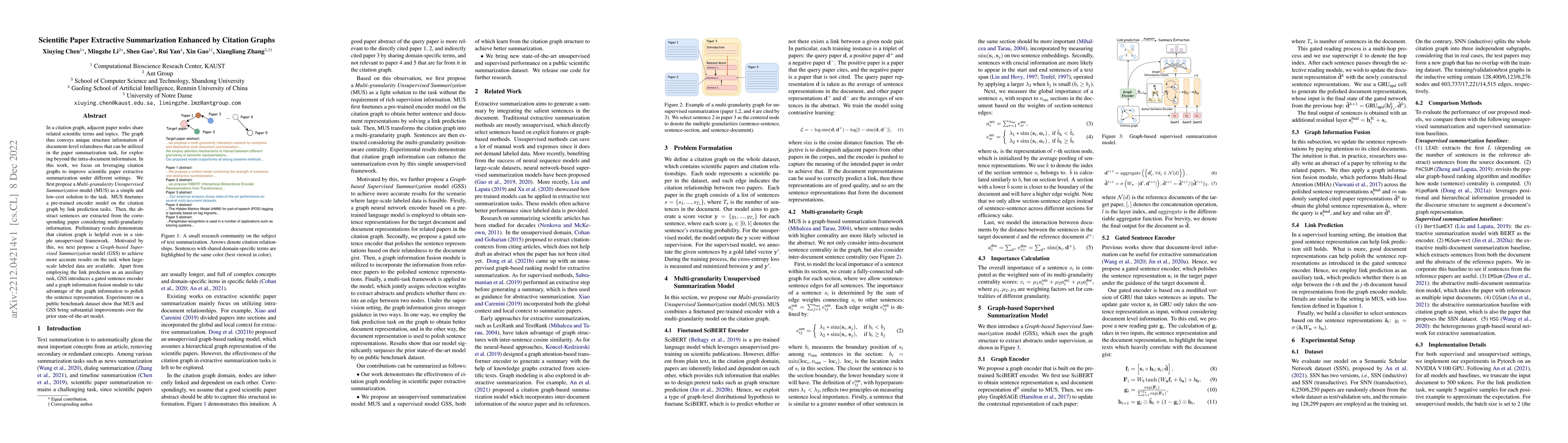 Thumbnail for Scientific Paper Extractive Summarization Enhanced by Citation Graphs