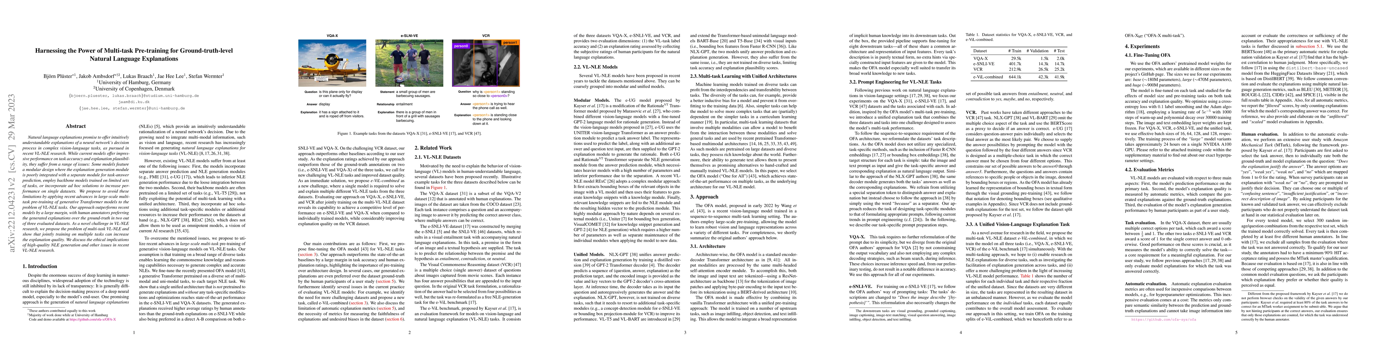 Thumbnail for Harnessing the Power of Multi-Task Pretraining for Ground-Truth Level
  Natural Language Explanations