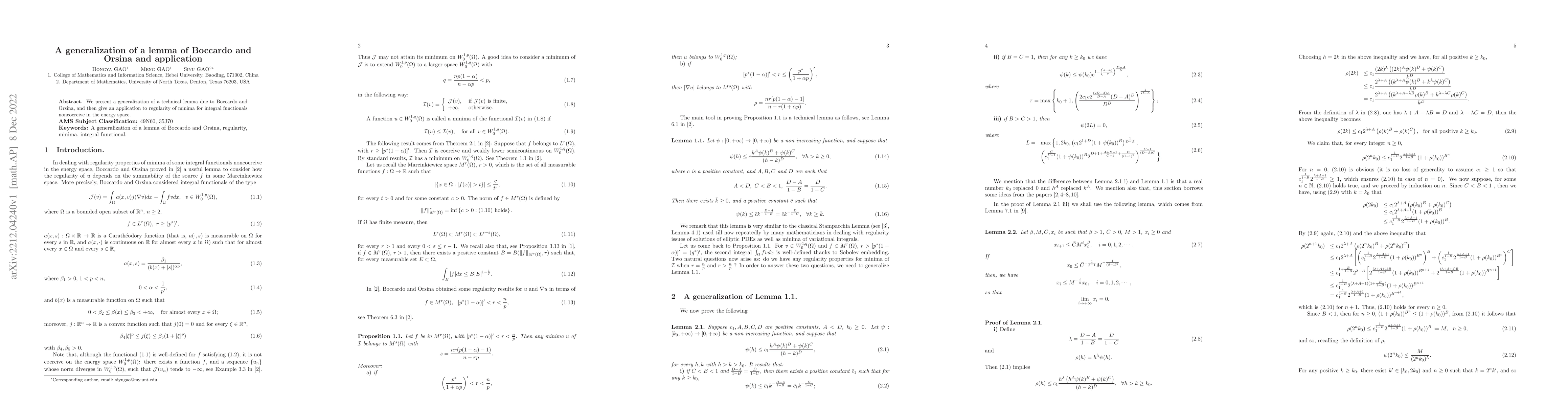 Thumbnail for A generalization of a lemma of Boccardo and Orsina and application