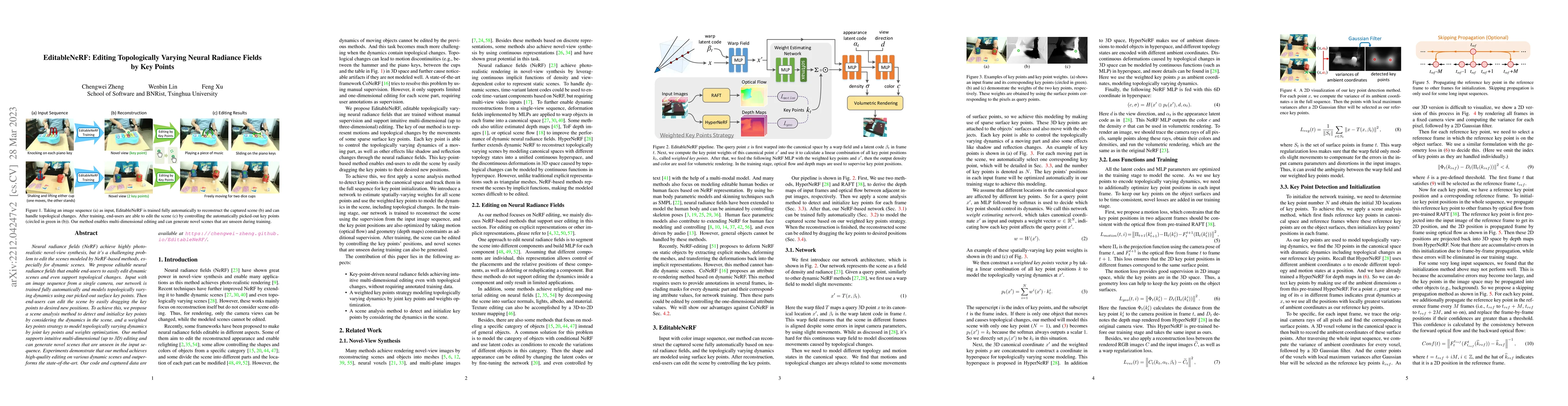 Thumbnail for EditableNeRF: Editing Topologically Varying Neural Radiance Fields by
  Key Points