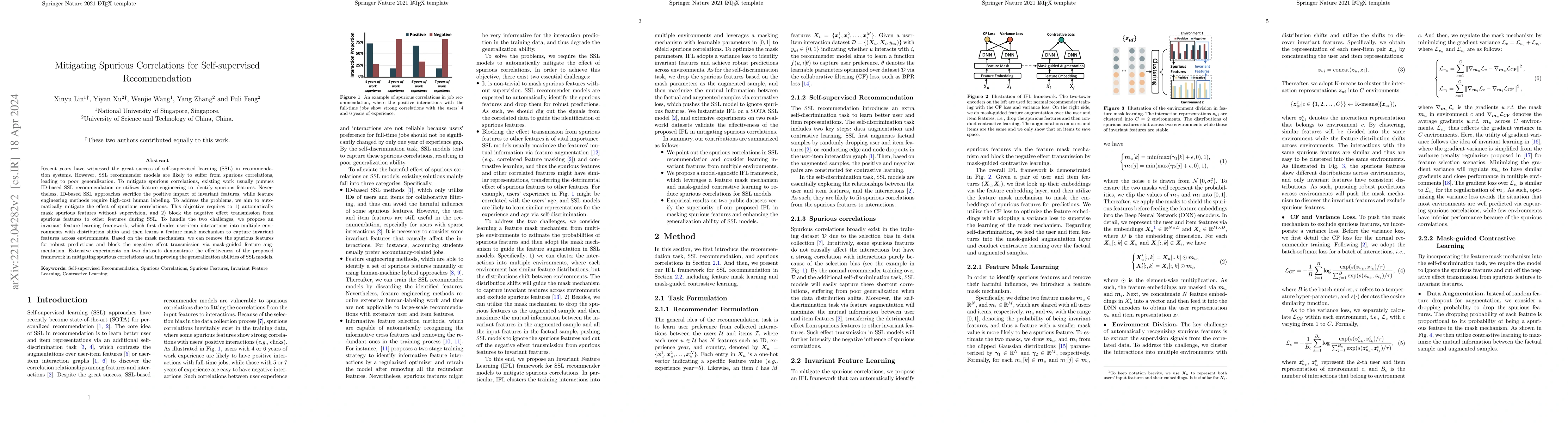 Thumbnail for Mitigating Spurious Correlations for Self-supervised Recommendation