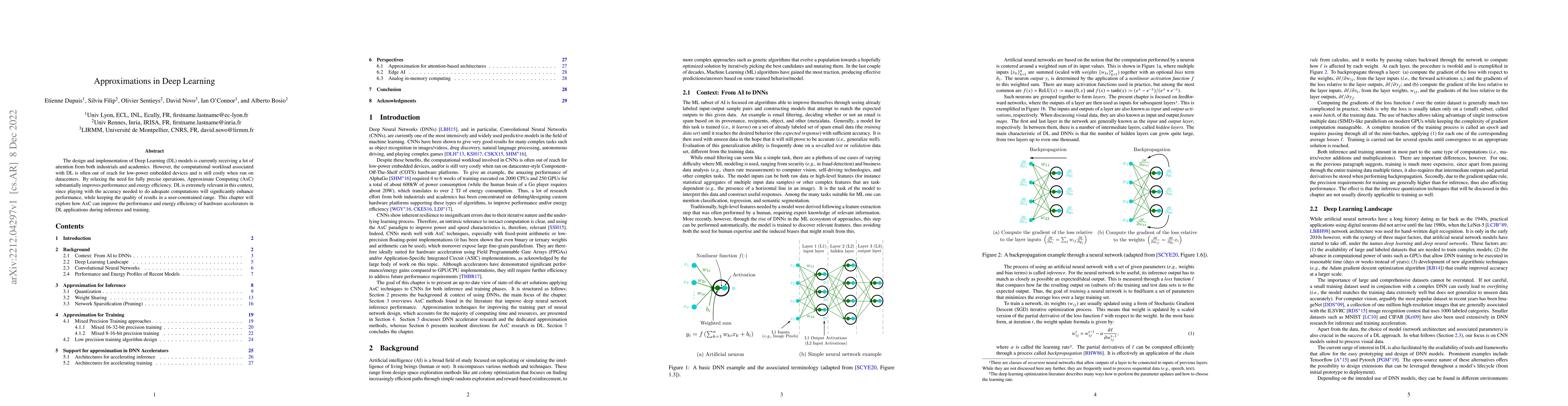 Thumbnail for Approximations in Deep Learning
