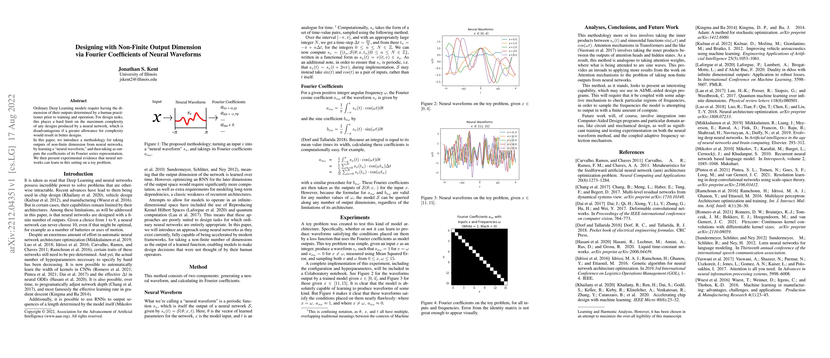 Thumbnail for Designing with Non-Finite Output Dimension via Fourier Coefficients of
  Neural Waveforms