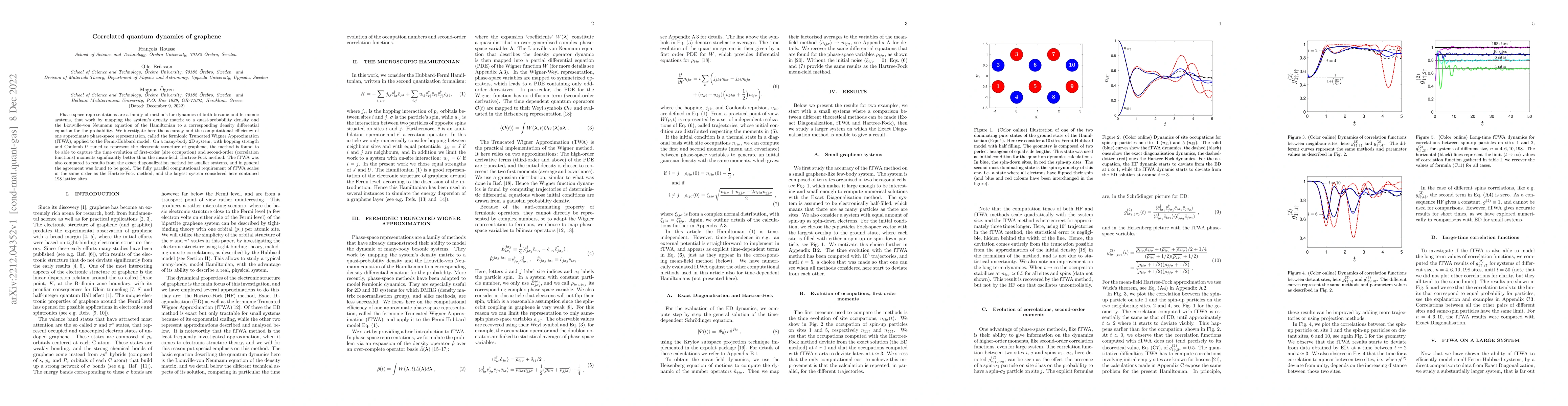 Thumbnail for Correlated quantum dynamics of graphene