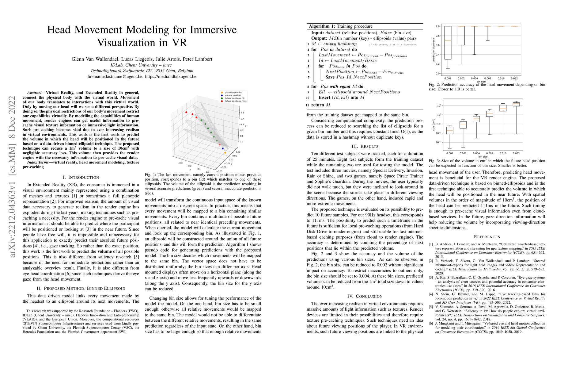 Thumbnail for Head Movement Modeling for Immersive Visualization in VR