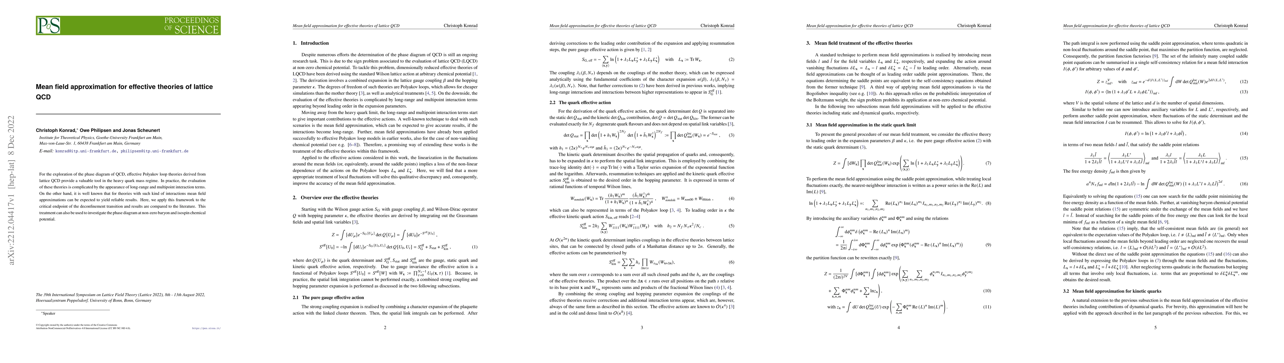 Thumbnail for Mean field approximation for effective theories of lattice QCD