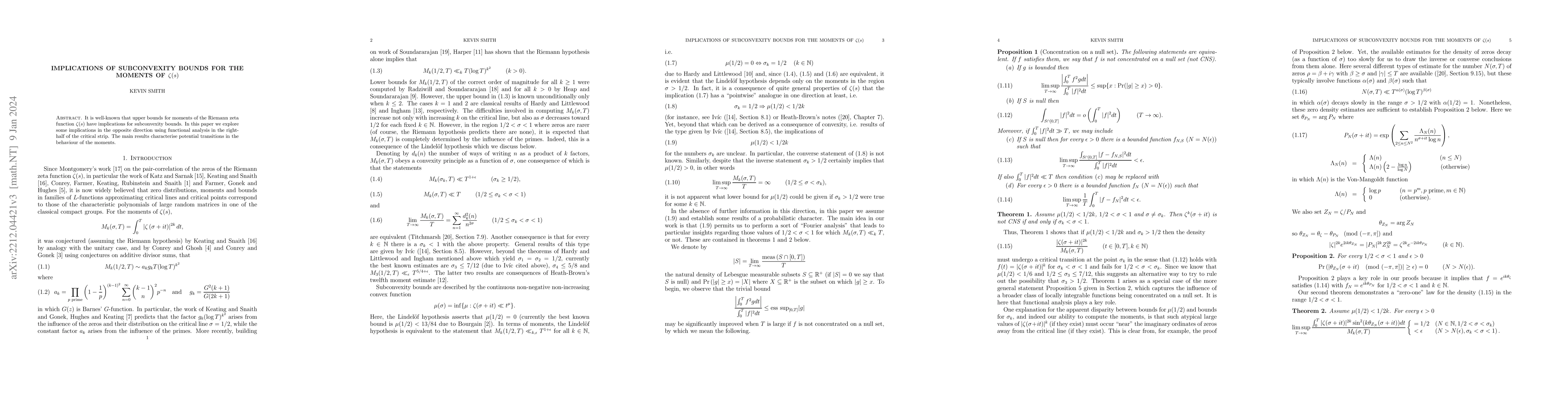 Thumbnail for Implications of subconvexity bounds for the moments of zeta